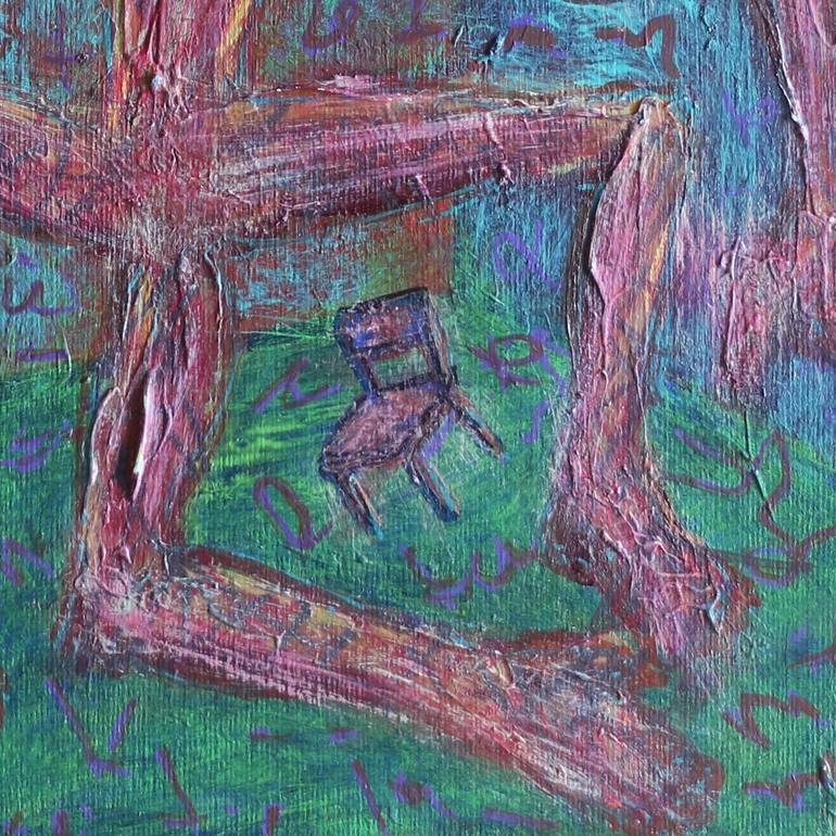 Original Abstract Expressionism Classical Mythology Painting by Teo Spiller