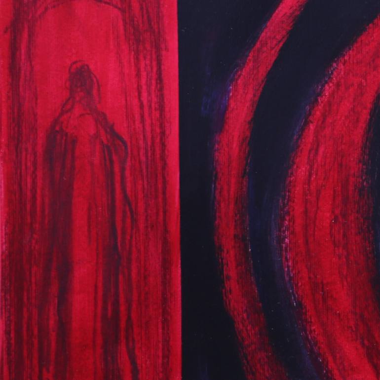 Original Abstract Expressionism Abstract Painting by Teo Spiller