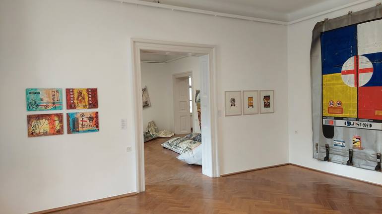 Original Abstract Classical mythology Painting by Teo Spiller