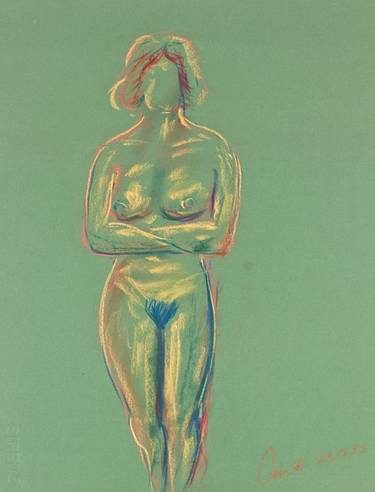 Original Expressionism Nude Drawings by Amit Bar