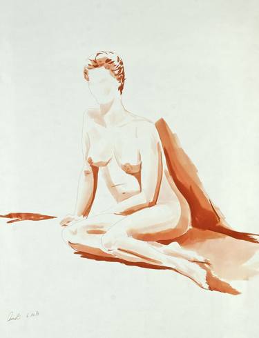 Print of Realism Nude Paintings by Amit Bar