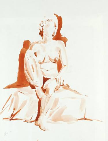 Print of Nude Paintings by Amit Bar