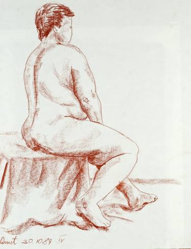 Print of Realism Nude Drawings by Amit Bar