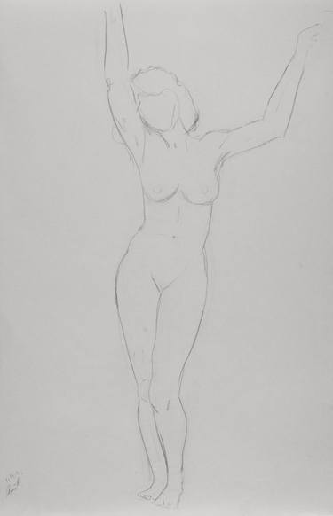 Print of Realism Nude Drawings by Amit Bar