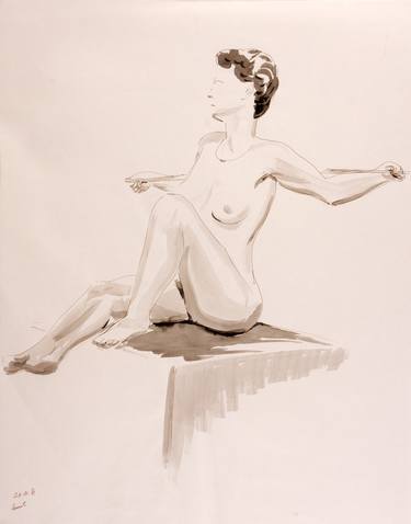 Original Realism Nude Paintings by Amit Bar