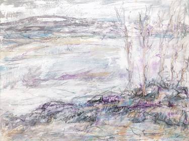 Print of Abstract Landscape Mixed Media by Cristina Stefan