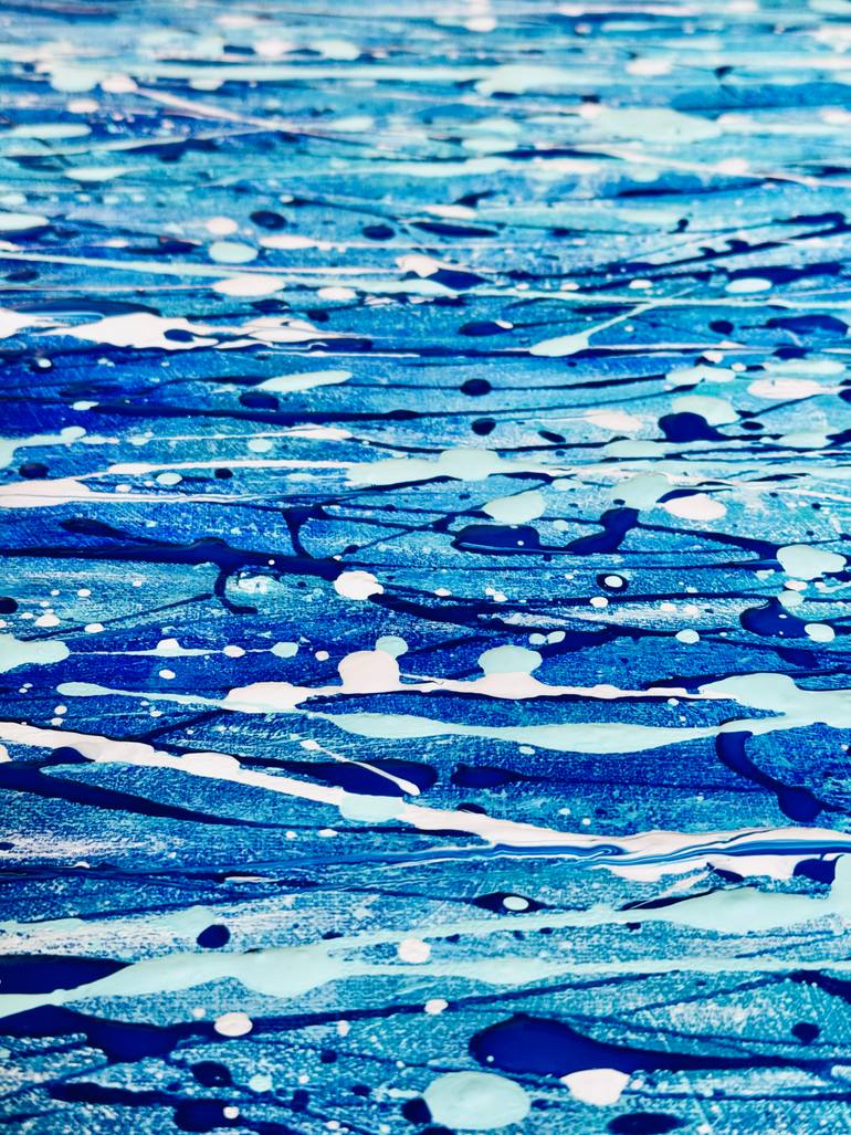Original Abstract Water Painting by Cristina Stefan