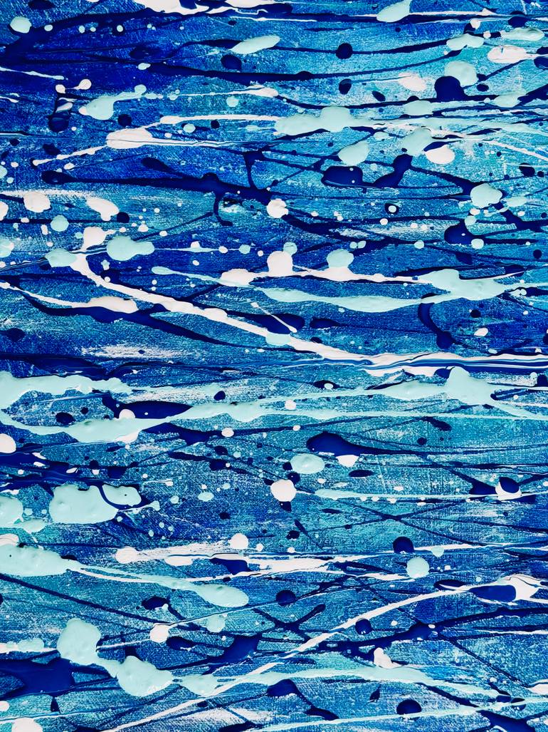 Original Abstract Water Painting by Cristina Stefan
