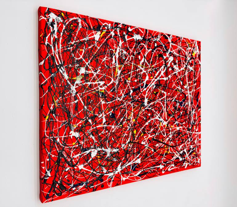 Original Abstract Expressionism Abstract Painting by Cristina Stefan