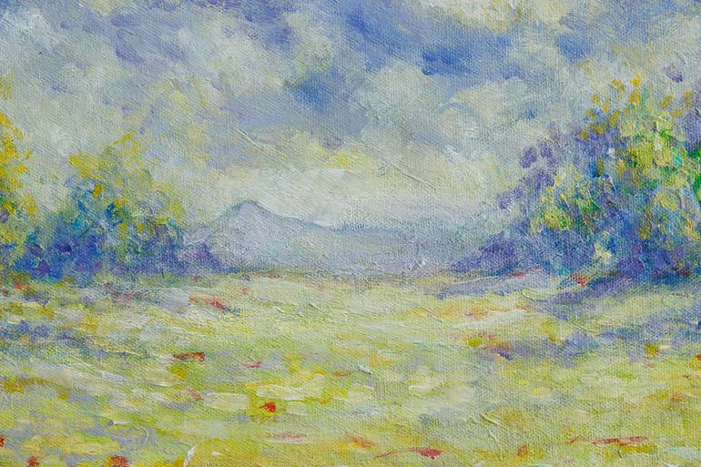 Original Impressionism Landscape Painting by Cristina Stefan