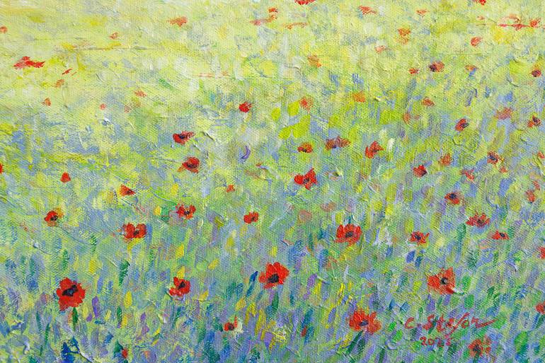 Original Impressionism Landscape Painting by Cristina Stefan