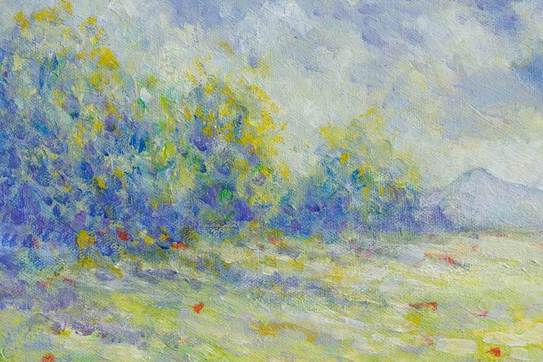 Original Impressionism Landscape Painting by Cristina Stefan