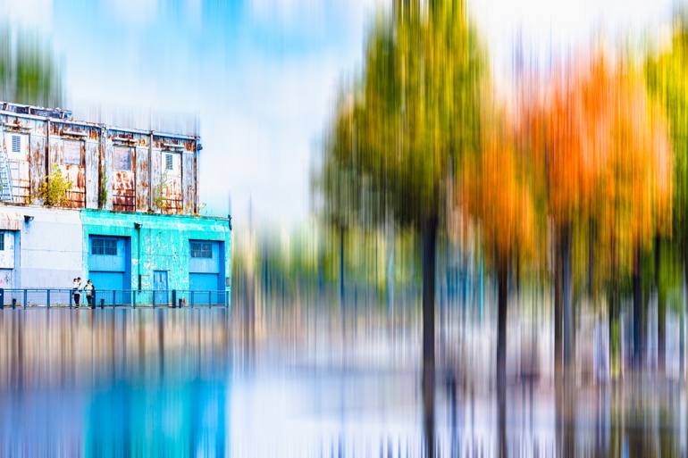 Original Architecture Photography by Cristina Stefan | Impressionism Art on Paper | Urban Abstraction and Nature