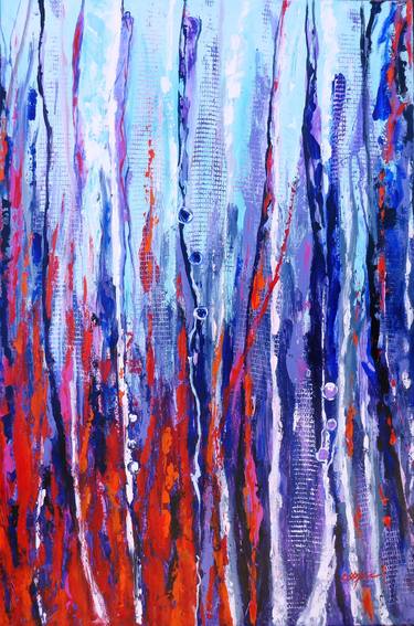 Print of Abstract Expressionism Tree Paintings by Cristina Stefan