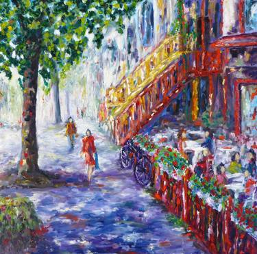 Cityscape - St-Denis Street, Montreal (Original SOLD - UK) thumb