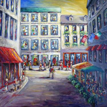 Original Impressionism Cities Paintings by Cristina Stefan