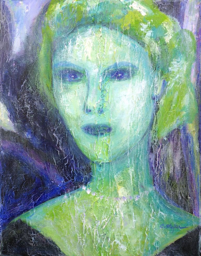 Print of Expressionism Portrait Paintings by Cristina Stefan