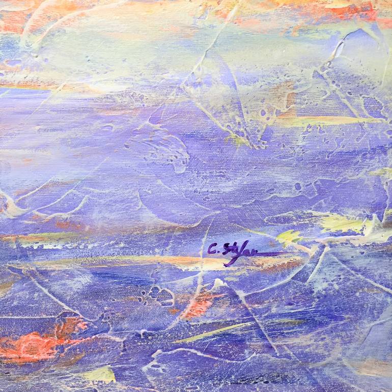 Original Expressionism Seascape Painting by Cristina Stefan