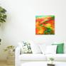 Orange Landscape - view in a room