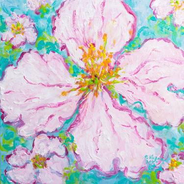 Original Abstract Floral Paintings by Cristina Stefan