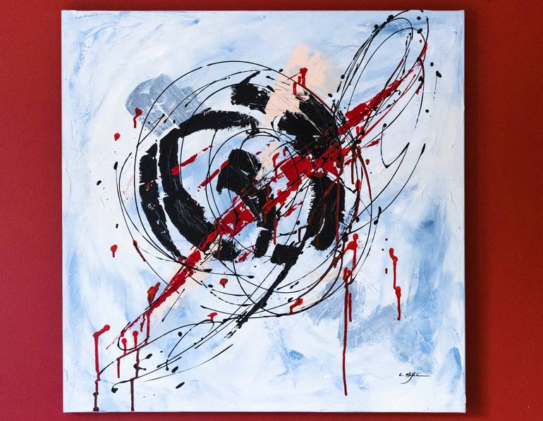 Original Abstract Music Painting by Cristina Stefan