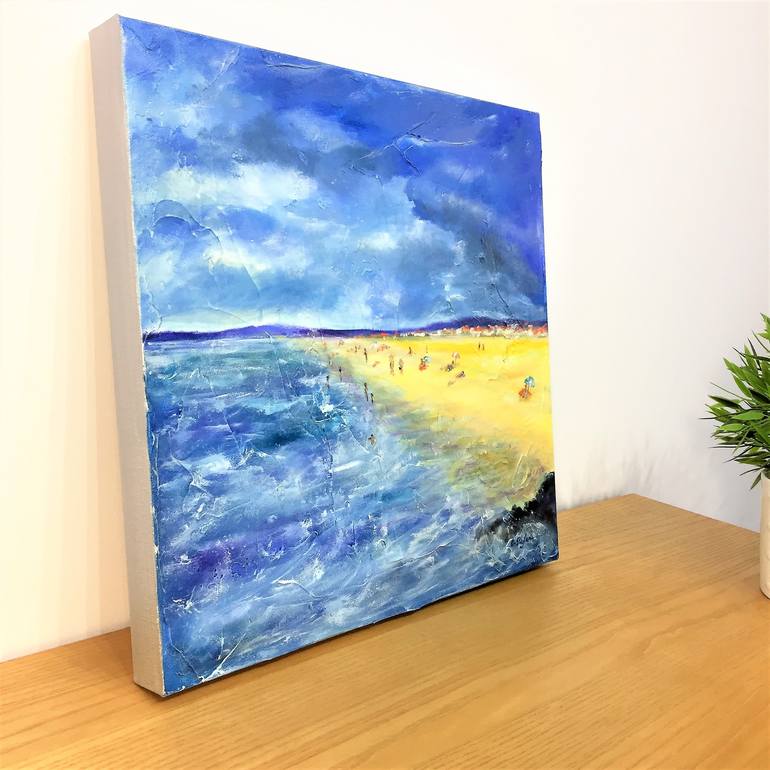 Original Beach Painting by Cristina Stefan