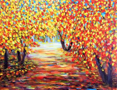 Print of Impressionism Seasons Paintings by Cristina Stefan