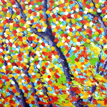 Original Impressionism Tree Paintings by Cristina Stefan