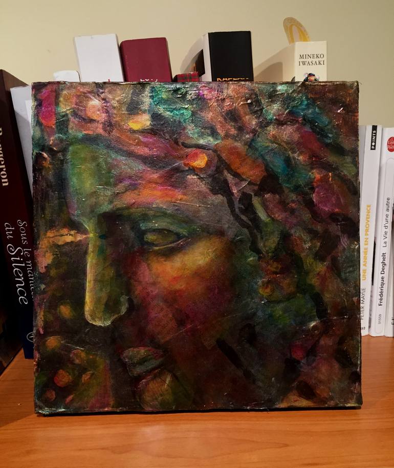 Original Expressionism Men Painting by Cristina Stefan