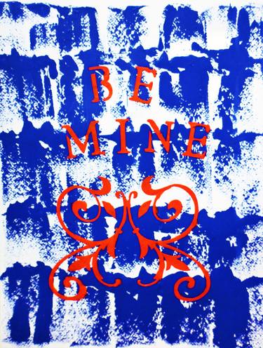 Be Mine - Blue & Red Abstract thumb