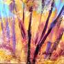 Tress at Fall - detail and signature