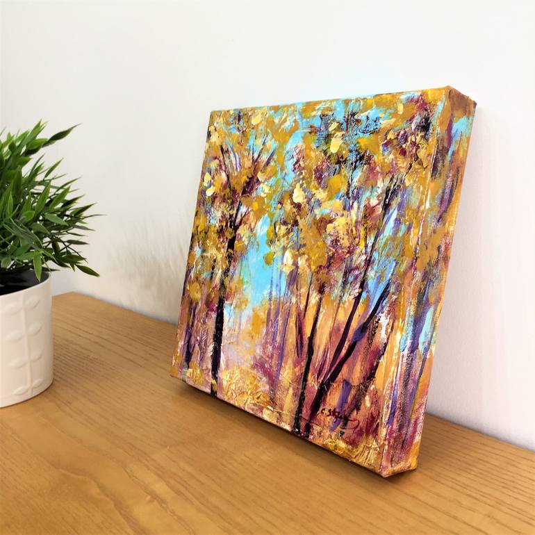 Original Impressionism Landscape Painting by Cristina Stefan