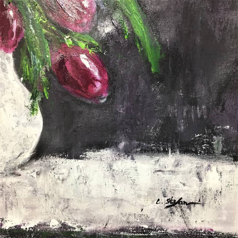 Original Abstract Still Life Painting by Cristina Stefan
