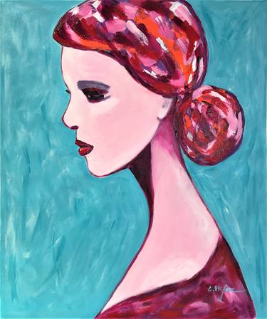 Print of Figurative Women Paintings by Cristina Stefan
