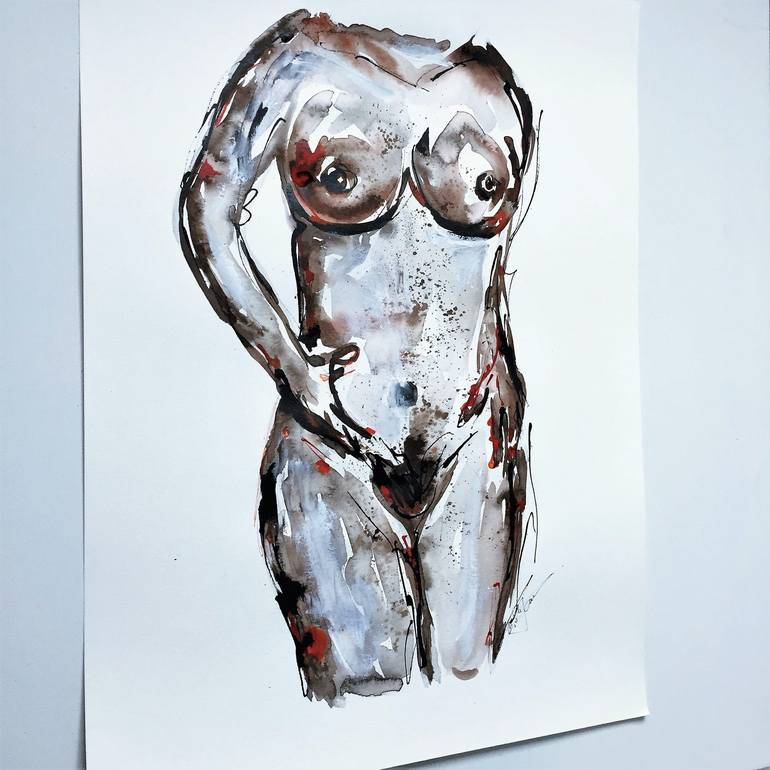 Original Nude Painting by Cristina Stefan