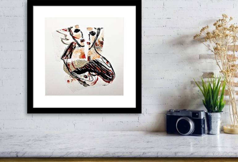 Original Abstract Expressionism Nude Painting by Cristina Stefan