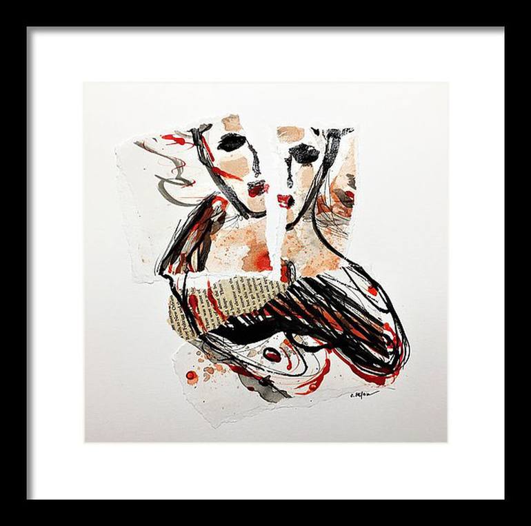 Original Abstract Expressionism Nude Painting by Cristina Stefan