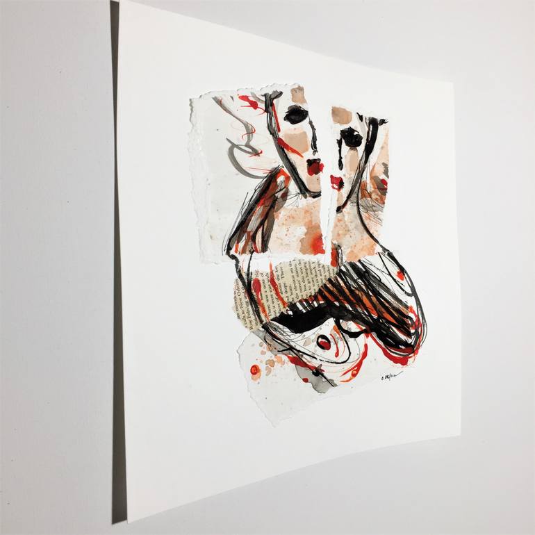 Original Abstract Expressionism Nude Painting by Cristina Stefan