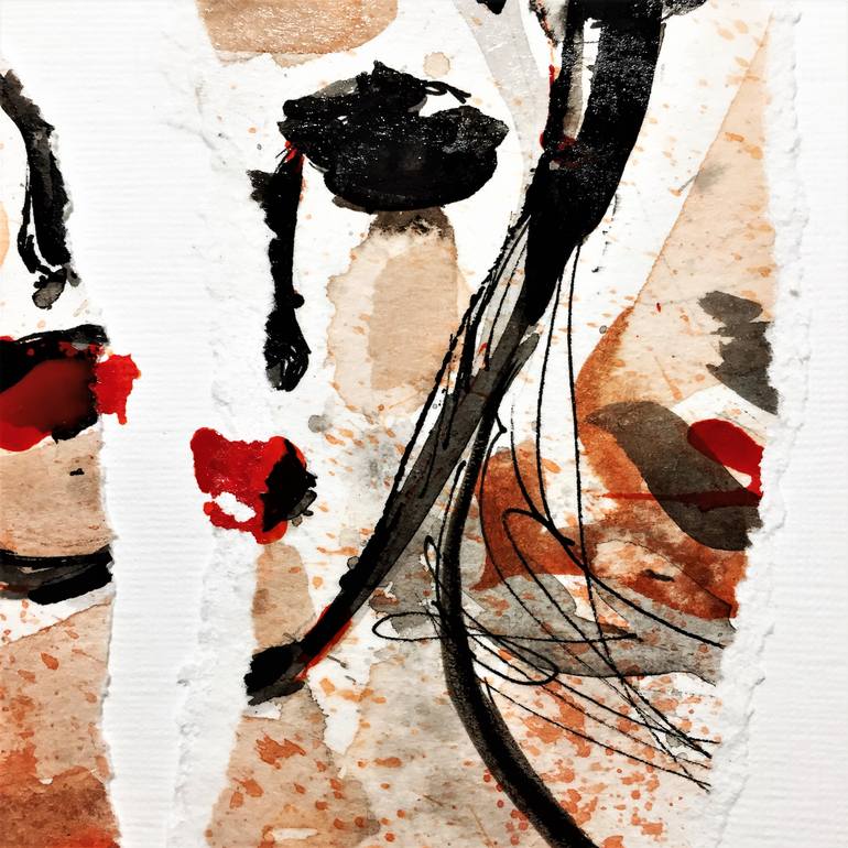 Original Abstract Expressionism Nude Painting by Cristina Stefan