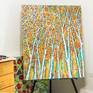 Abstract Birch Forest - in the studio