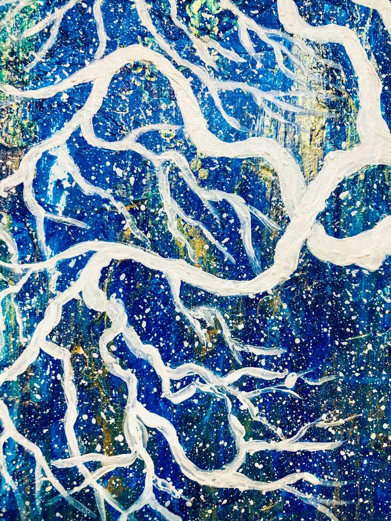 Original Abstract Tree Painting by Cristina Stefan