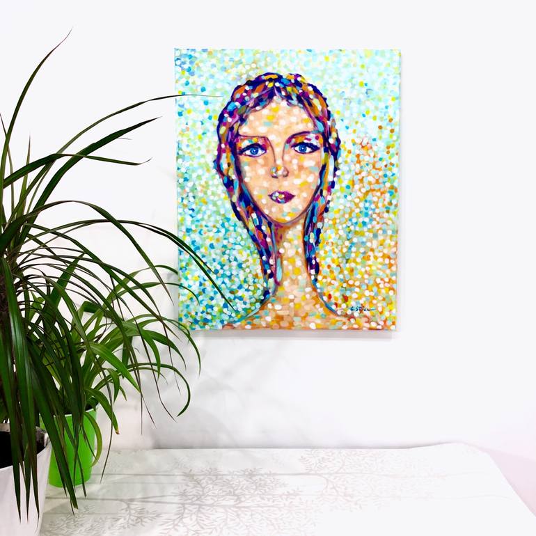 Original Women Painting by Cristina Stefan