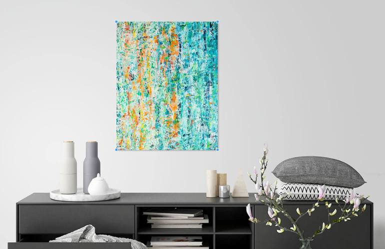 Original Abstract Expressionism Abstract Painting by Cristina Stefan
