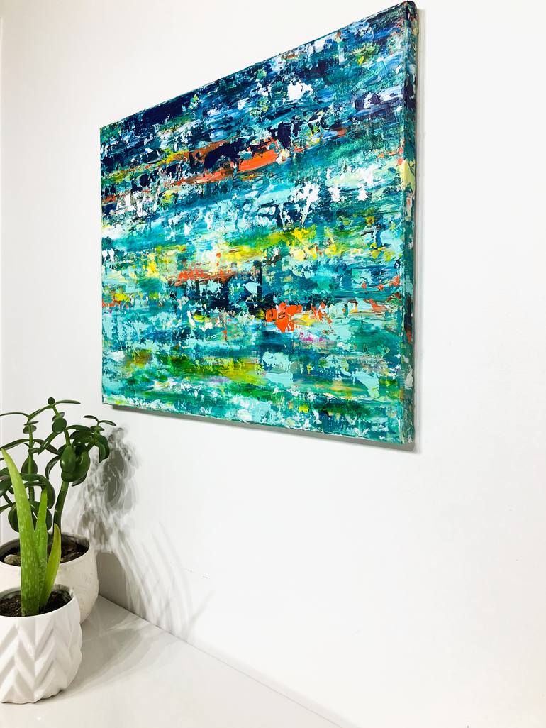 Original Abstract Expressionism Abstract Painting by Cristina Stefan