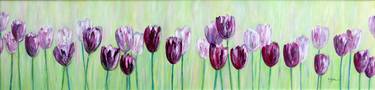 Spring Tulips - minimalist art (framed) thumb