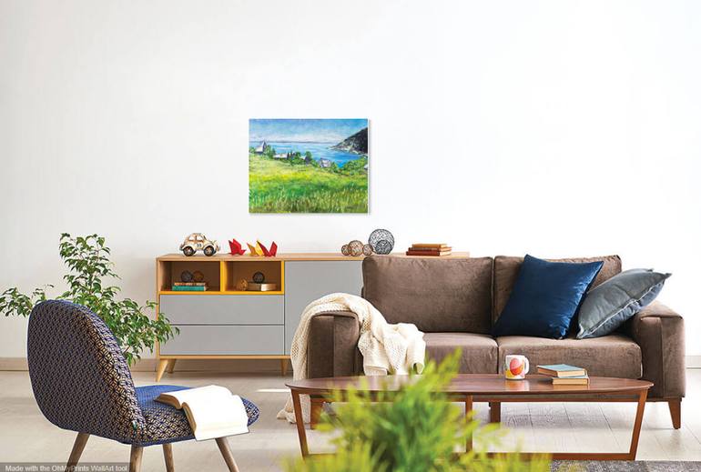 Original Impressionism Landscape Painting by Cristina Stefan