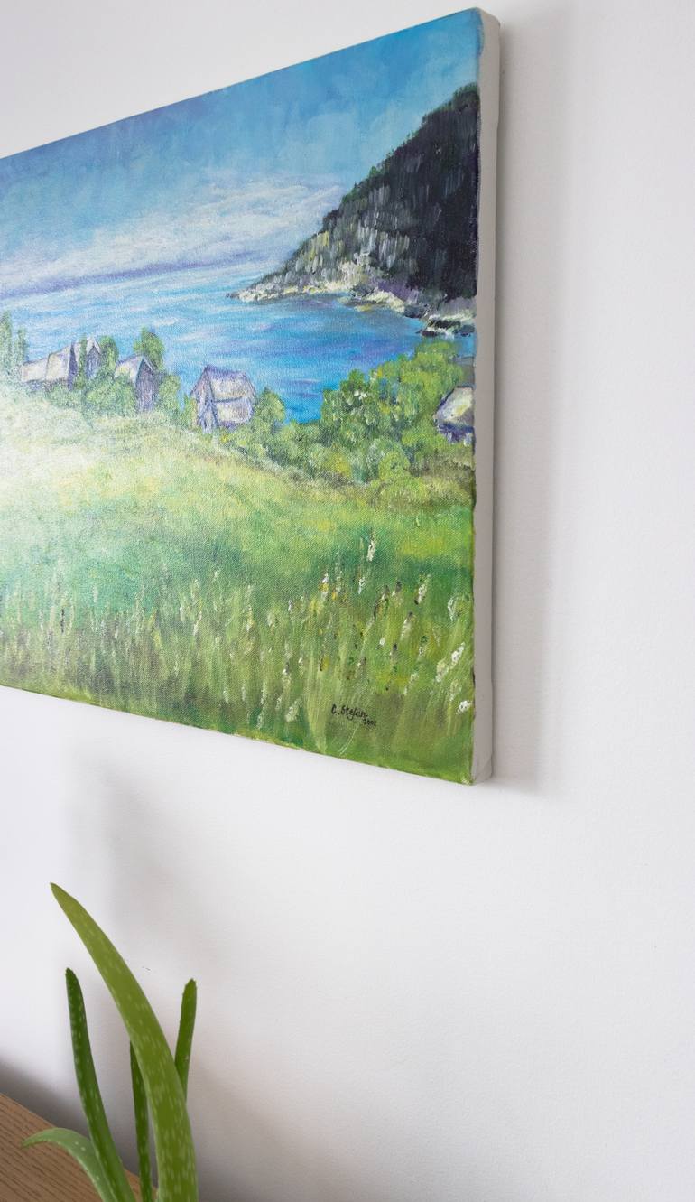 Original Impressionism Landscape Painting by Cristina Stefan