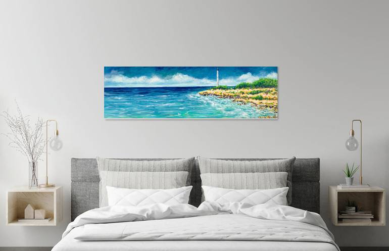 Original Impressionism Seascape Painting by Cristina Stefan