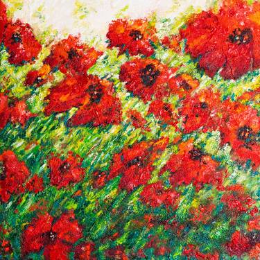 Print of Impressionism Floral Paintings by Cristina Stefan
