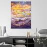 Seascape at Sunset in Spain - original painting - view in context (not to scale)